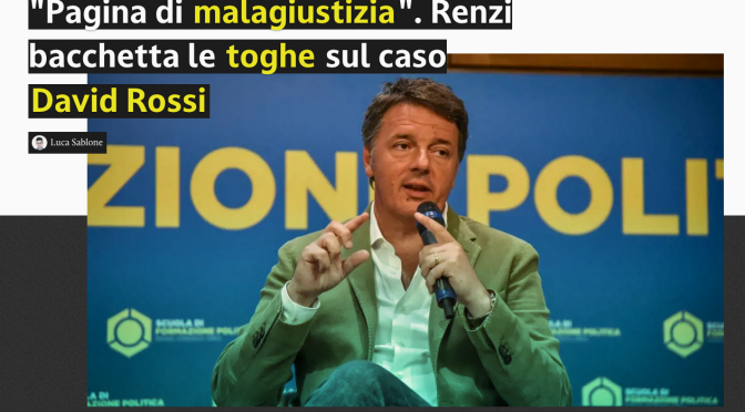 Anche Renzi Vota 5 Si. Scrutinatori Danno forfeit 24 ore prima del voto in diverse città lasciando il Sindaco in panne. Lo strano silenzio di Blondet